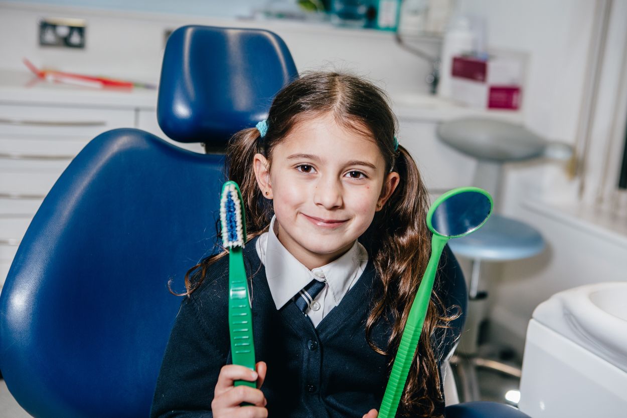 Dentist treating a child patient at Chalkwell Dental Practice